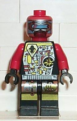 LEGO Minifigure-UFO Droid Red-Space / UFO-SP044-Creative Brick Builders